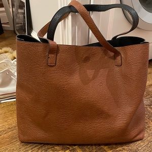 Nordstrom Vegan Leather Reversible Tote Bag